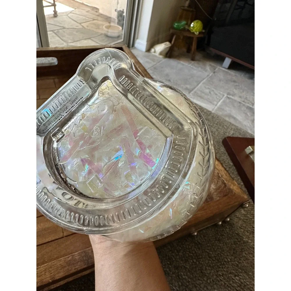 Cooperstown‎ Distillery Baseball  Empty Decanter Home Plate Base EUC